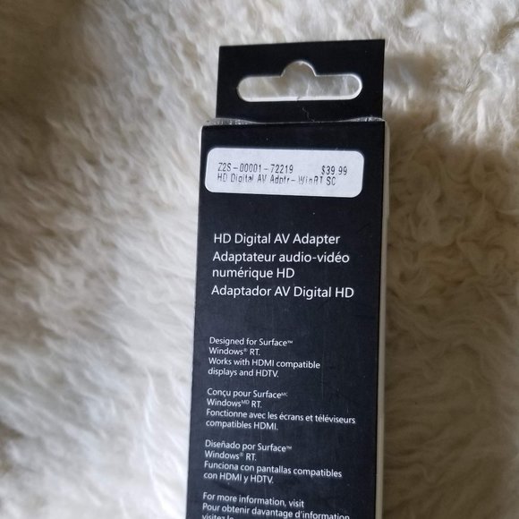 HD digital AV adapter for Surface RT, NWT - Picture 4 of 5